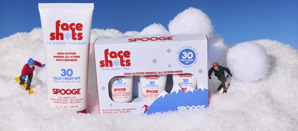 SPOOGE Launches Face Shots; The Mountain SPF Built For The Slopes