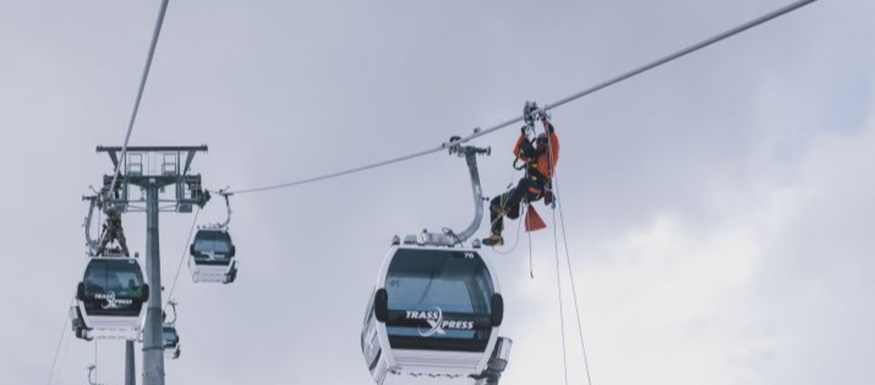 Large-scale mountain rescue exercise conducted on the Schmittenhöhe in Zell am See: 
