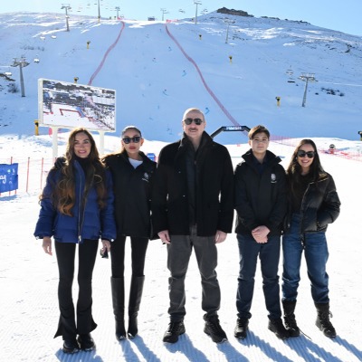 President Ilham Aliyev Reviews Newly Built Lakeside Hotel And Ongoing Ski Club Construction Within Shahdag Tourism Complex