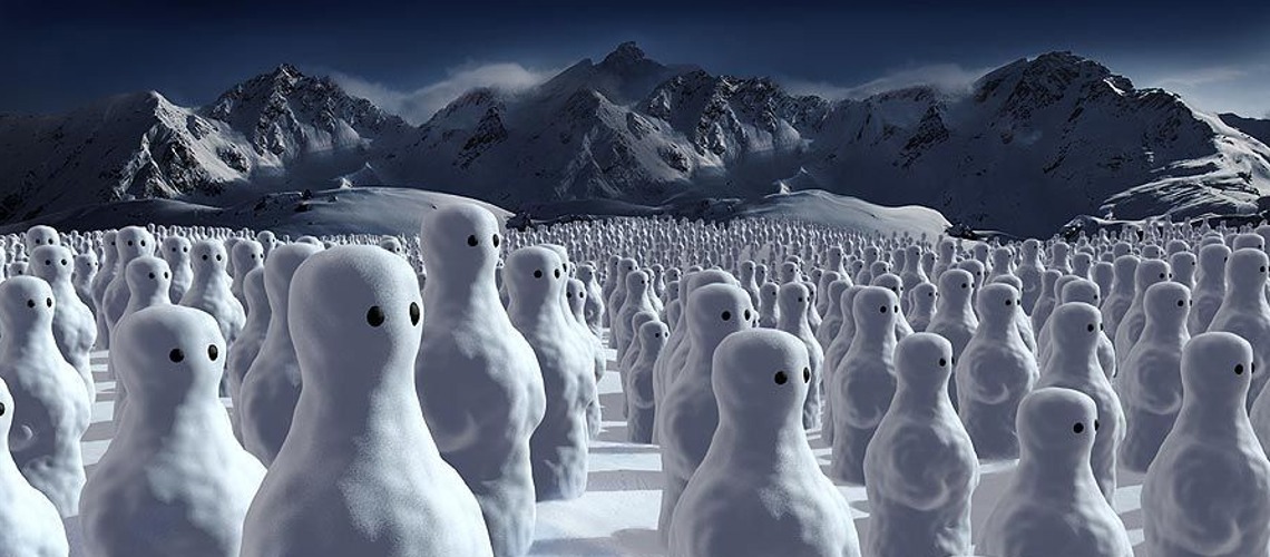 Gunther Aloys: 1,578 Snowmen For 1,578 Ischglers. Tourism Visionary Wants To Make Snow Reliability Of Silvretta Ski Area Visible
