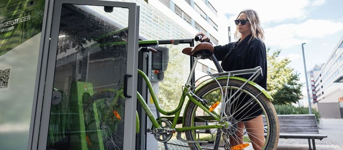 Wintersteiger’s Test Of First Fully Automatic Bicycle Washing System Enters Next Phase