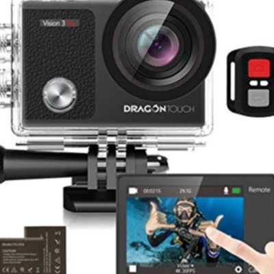 Dragon Touch Introduces Vision 3 Pro Waterproof Action Camera With 4k Video And 16MP Photos