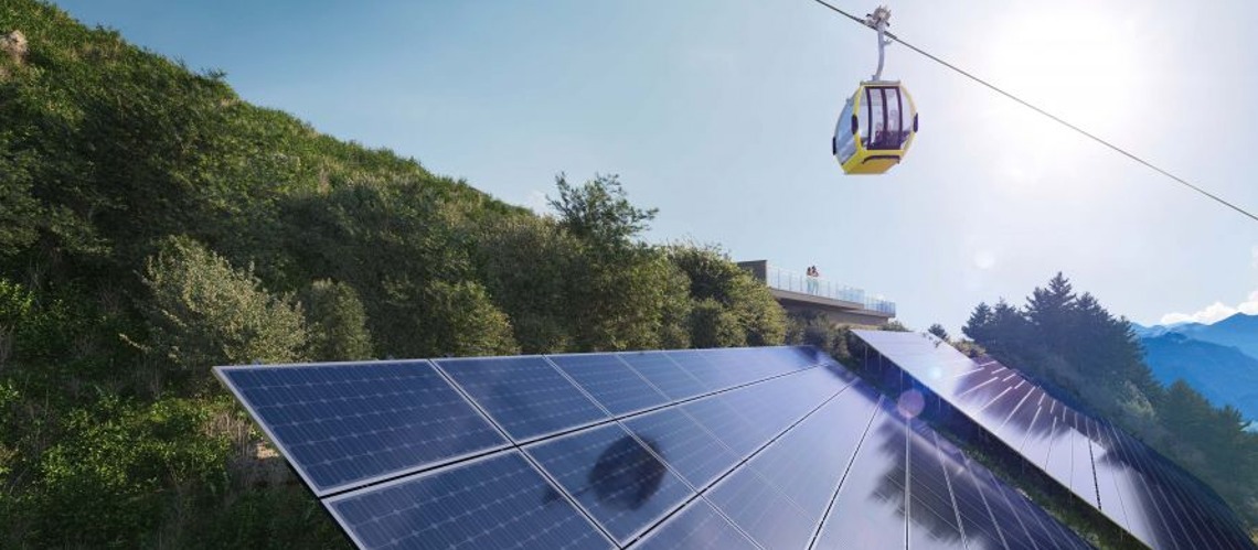 Zwulferhorn St. Gilgen - Installation Of First Energy Self Sufficient Gondola