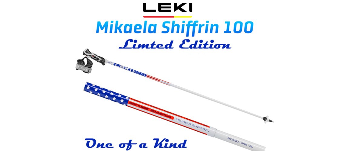 Leki Launches Shiffrin 100 Wins Commemorative Pole