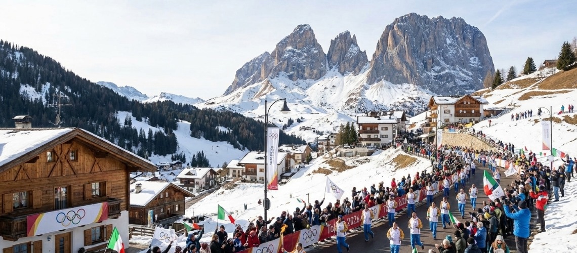 On Wednesday, 28th January, During Stage 52, The Olympic Torch Will Pass Through Val Gardena.