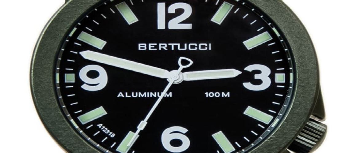 Bertucci Debuts New Field Watch Made From Solid, Anodized Aluminum