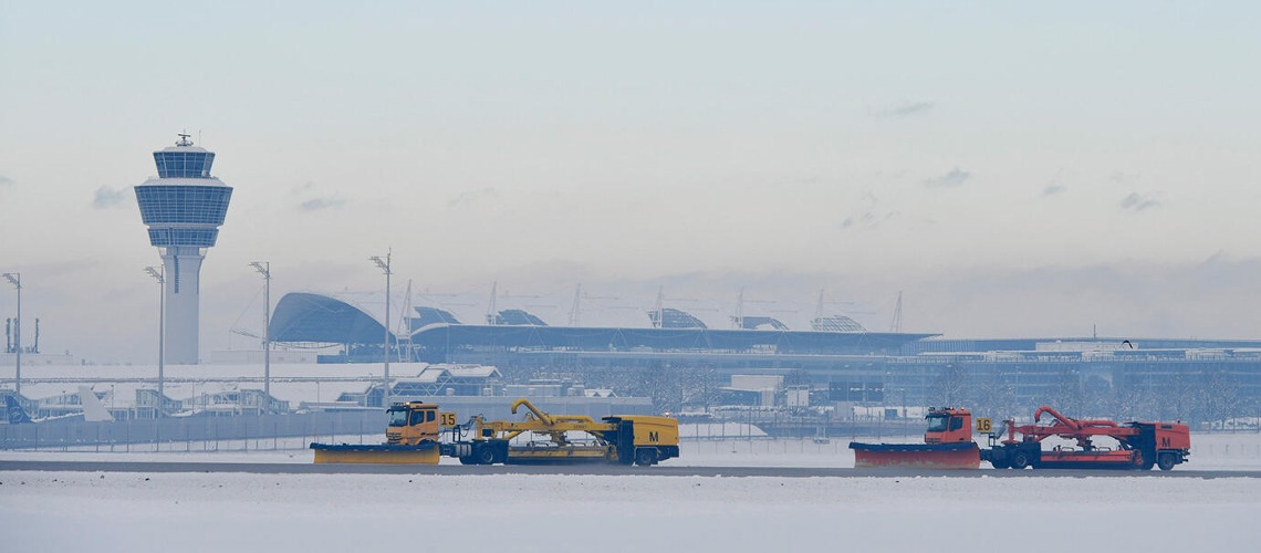 Munich Airport gets Ready For Winter Weather