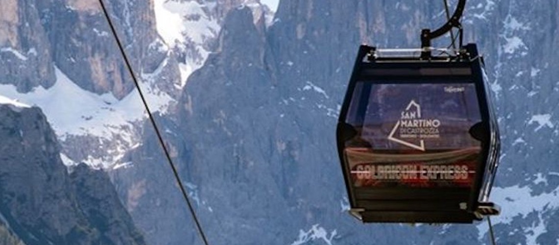 San Martino Di Castrozza, New Valcigolera Cable Car Awaiting Connection With Passo Rolle