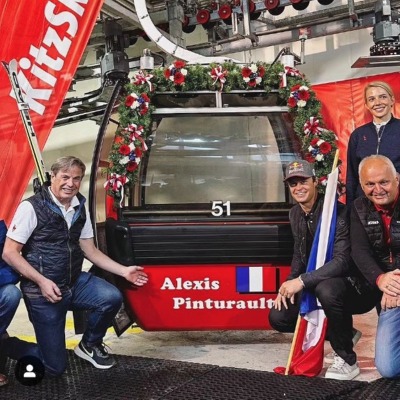 Kitz' Honors Pinturault With Gondola & Hahnenkamm Diamond Pin