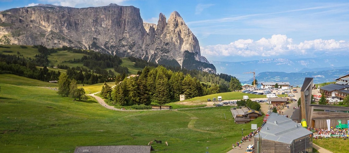 Khalid Jbari And Monique Siegel Are First Over The Line Out Of The 700-Strong Field In The Alpe Di Siusi Half Marathon