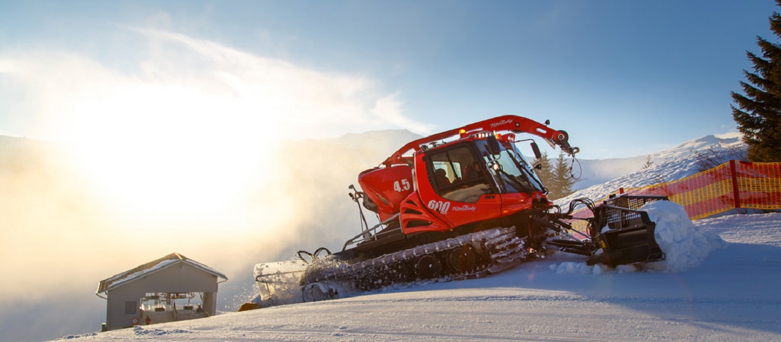 Pistenbully: KFX-Kassbohrer Promotes Fast Exchange Of  Tiller Without Leaving The Vehicle