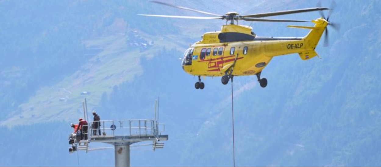 Helicopter precision brings a lifeline closer to Blatten