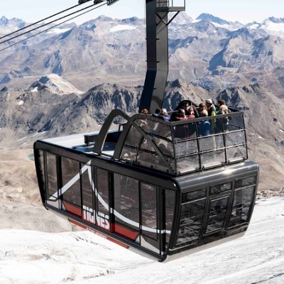 Tignes  Inaugurates World's Largest And Highest Open-Top Aerial Tramway At An Altitude Of More Than 3,000m