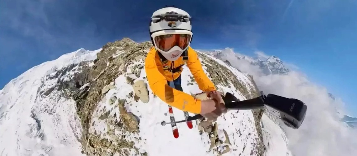 Guinness World Record - Highest Ski-BASE Jump Ever -18,000 Ft