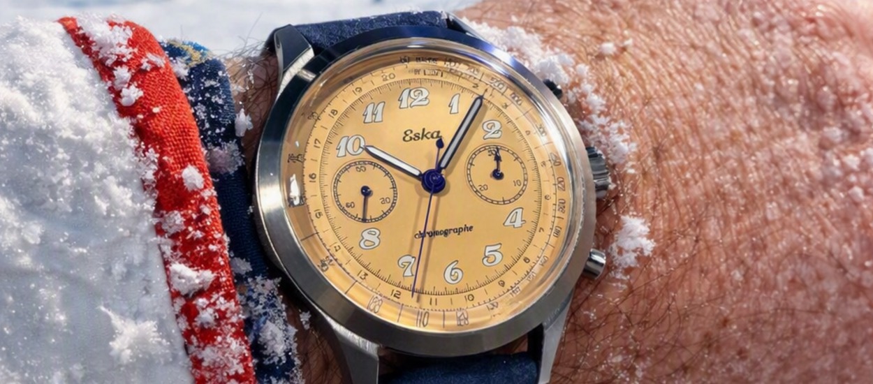 On the Wrist, On the Mountain: A Snowsports Review of the Eska Light Racing Sunset Chronograph
