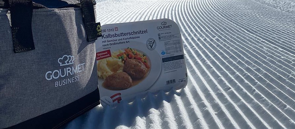 Gourmet Promotes Business On The Mountain - Staff Eating A Variety Of Foods At Work