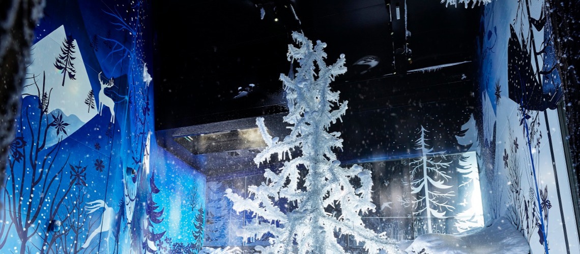 TechnoAlpin Creates First-Ever Indoor Snowfall Experience At Swarovski Crystal Worlds