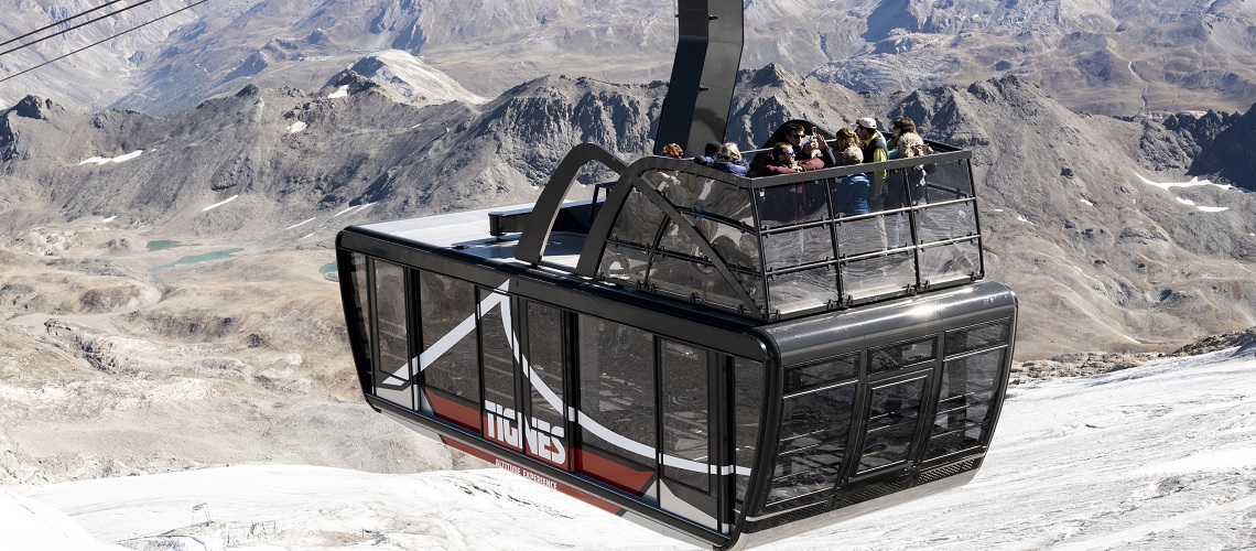 Tignes  Inaugurates World's Largest And Highest Open-Top Aerial Tramway At An Altitude Of More Than 3,000m