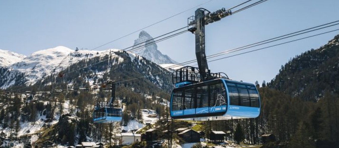 Cable Car Between Zermatt & Furi Now Offers Rooftop Ride
